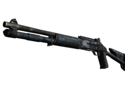 Souvenir XM1014 | VariCamo Blue (Battle-Scarred)