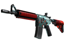 M4A4 | Bullet Rain (Well-Worn)