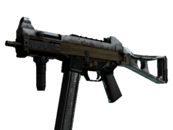 UMP-45 | Gold Bismuth (Battle-Scarred)