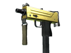 MAC-10 | Gold Brick (Minimal Wear)