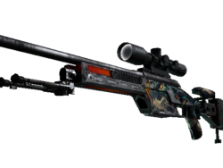 StatTrak™ SSG 08 | Dragonfire (Battle-Scarred)