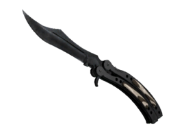 ★ Butterfly Knife | Black Laminate (Well-Worn)