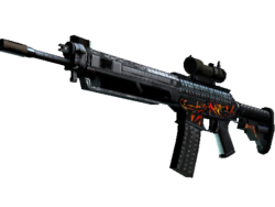 StatTrak™ SG 553 | Heavy Metal (Field-Tested)