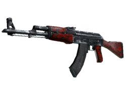 StatTrak™ AK-47 | Red Laminate (Battle-Scarred)