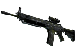 Souvenir SG 553 | Gator Mesh (Battle-Scarred)