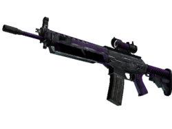 StatTrak™ SG 553 | Ultraviolet (Battle-Scarred)