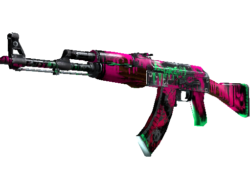 StatTrak™ AK-47 | Neon Revolution (Battle-Scarred)