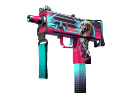 MAC-10 | Neon Rider (Well-Worn)