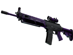 StatTrak™ SG 553 | Ultraviolet (Well-Worn)