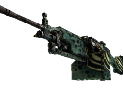 StatTrak™ M249 | Emerald Poison Dart (Well-Worn)