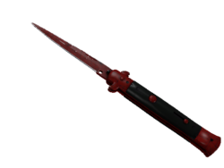 ★ Stiletto Knife | Crimson Web (Well-Worn)