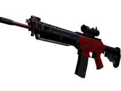 SG 553 | Candy Apple (Well-Worn)