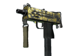 MAC-10 | Gold Brick (Battle-Scarred)