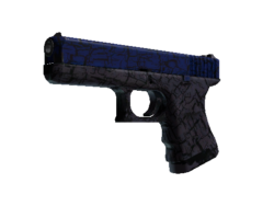 Glock-18 | Blue Fissure (Well-Worn)