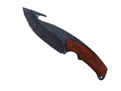 ★ StatTrak™ Gut Knife | Blue Steel (Well-Worn)