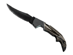 ★ StatTrak™ Falchion Knife | Black Laminate (Well-Worn)