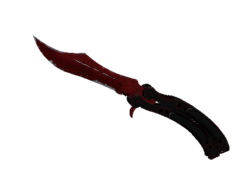 ★ Butterfly Knife | Crimson Web (Well-Worn)