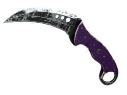 ★ StatTrak™ Talon Knife | Ultraviolet (Battle-Scarred)