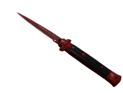 ★ StatTrak™ Stiletto Knife | Crimson Web (Minimal Wear)