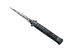 ★ Stiletto Knife | Night Stripe (Battle-Scarred)