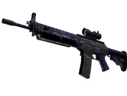 SG 553 | Ultraviolet (Battle-Scarred)