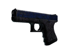 StatTrak™ Glock-18 | Blue Fissure (Battle-Scarred)