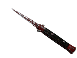 ★ StatTrak™ Stiletto Knife | Crimson Web (Battle-Scarred)