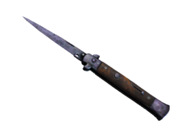 ★ StatTrak™ Stiletto Knife | Blue Steel (Battle-Scarred)