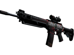 StatTrak™ SG 553 | Cyberforce (Battle-Scarred)