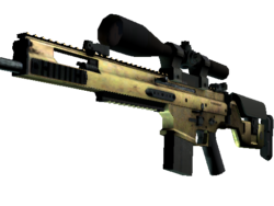 SCAR-20 | Brass (Well-Worn)