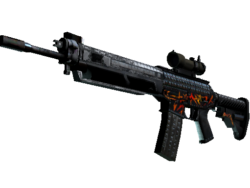 SG 553 | Heavy Metal (Battle-Scarred)