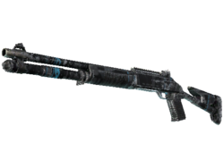 Souvenir XM1014 | Blue Tire (Well-Worn)