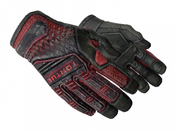 ★ Specialist Gloves | Crimson Kimono (Battle-Scarred)