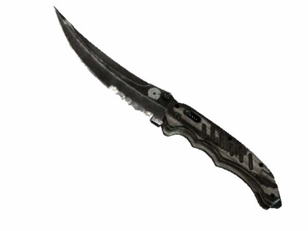 ★ StatTrak™ Flip Knife | Black Laminate (Battle-Scarred)