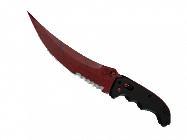 ★ StatTrak™ Flip Knife | Crimson Web (Minimal Wear)