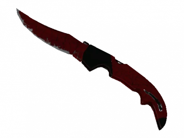 ★ Falchion Knife | Crimson Web (Well-Worn)