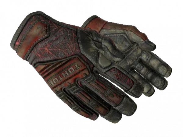 ★ Specialist Gloves | Crimson Web (Battle-Scarred)