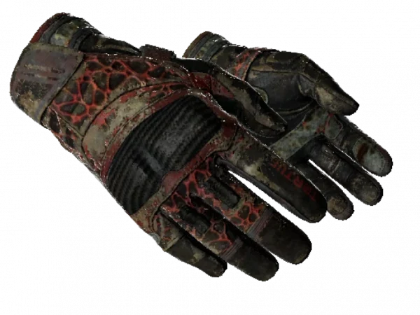 ★ Moto Gloves | Blood Pressure (Battle-Scarred)