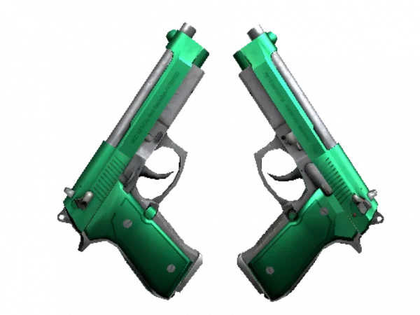 Dual Berettas | Emerald (Minimal Wear)