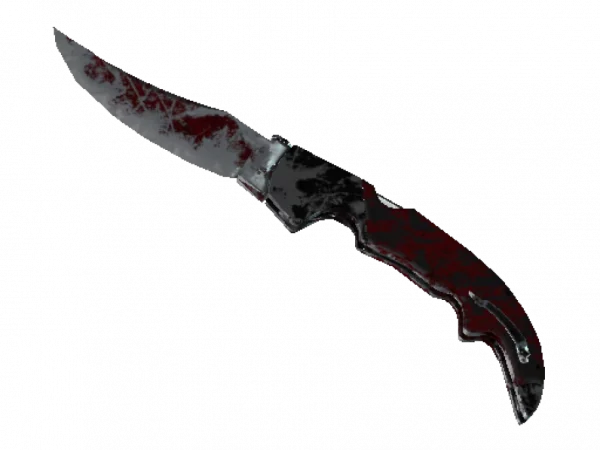 ★ Falchion Knife | Crimson Web (Battle-Scarred)