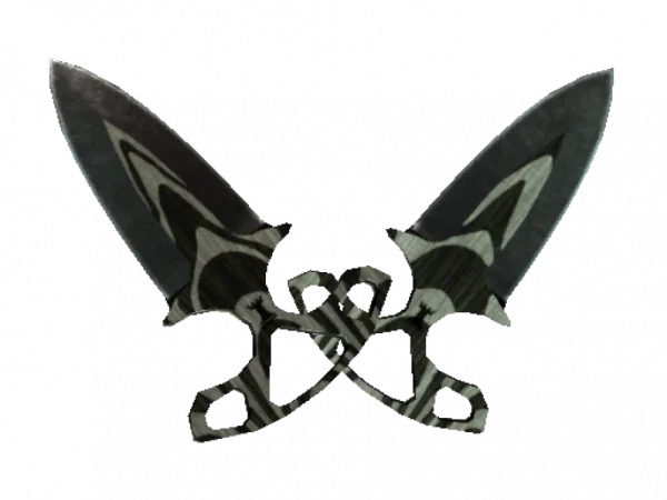 ★ Shadow Daggers | Black Laminate (Battle-Scarred)