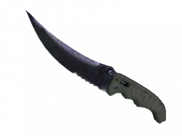 ★ StatTrak™ Flip Knife | Blue Steel (Battle-Scarred)