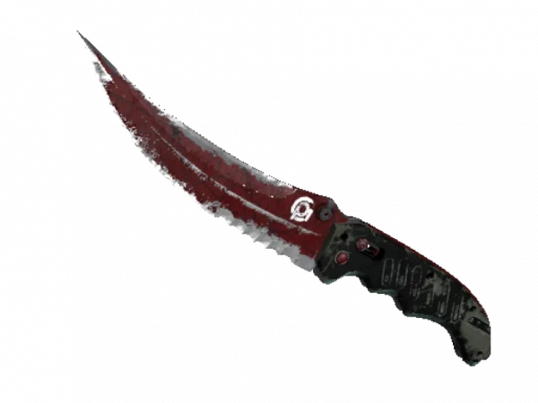 ★ StatTrak™ Flip Knife | Crimson Web (Battle-Scarred)