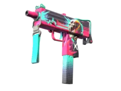 MAC-10 | Neon Rider (Well-Worn)