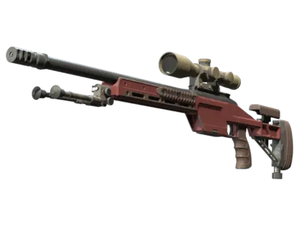 SSG 08 | Red Stone (Well-Worn)