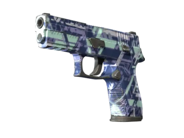 Souvenir P250 | Digital Architect (Well-Worn)