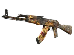 StatTrak™ AK-47 | Searing Rage (Well-Worn)