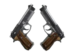 StatTrak™ Dual Berettas | Black Limba (Well-Worn)