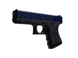 StatTrak™ Glock-18 | Blue Fissure (Well-Worn)