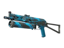 StatTrak™ PP-Bizon | Blue Streak (Well-Worn)
